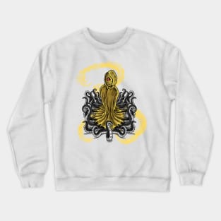 Embrace the Madness: Hastur The King in Yellow Design Crewneck Sweatshirt